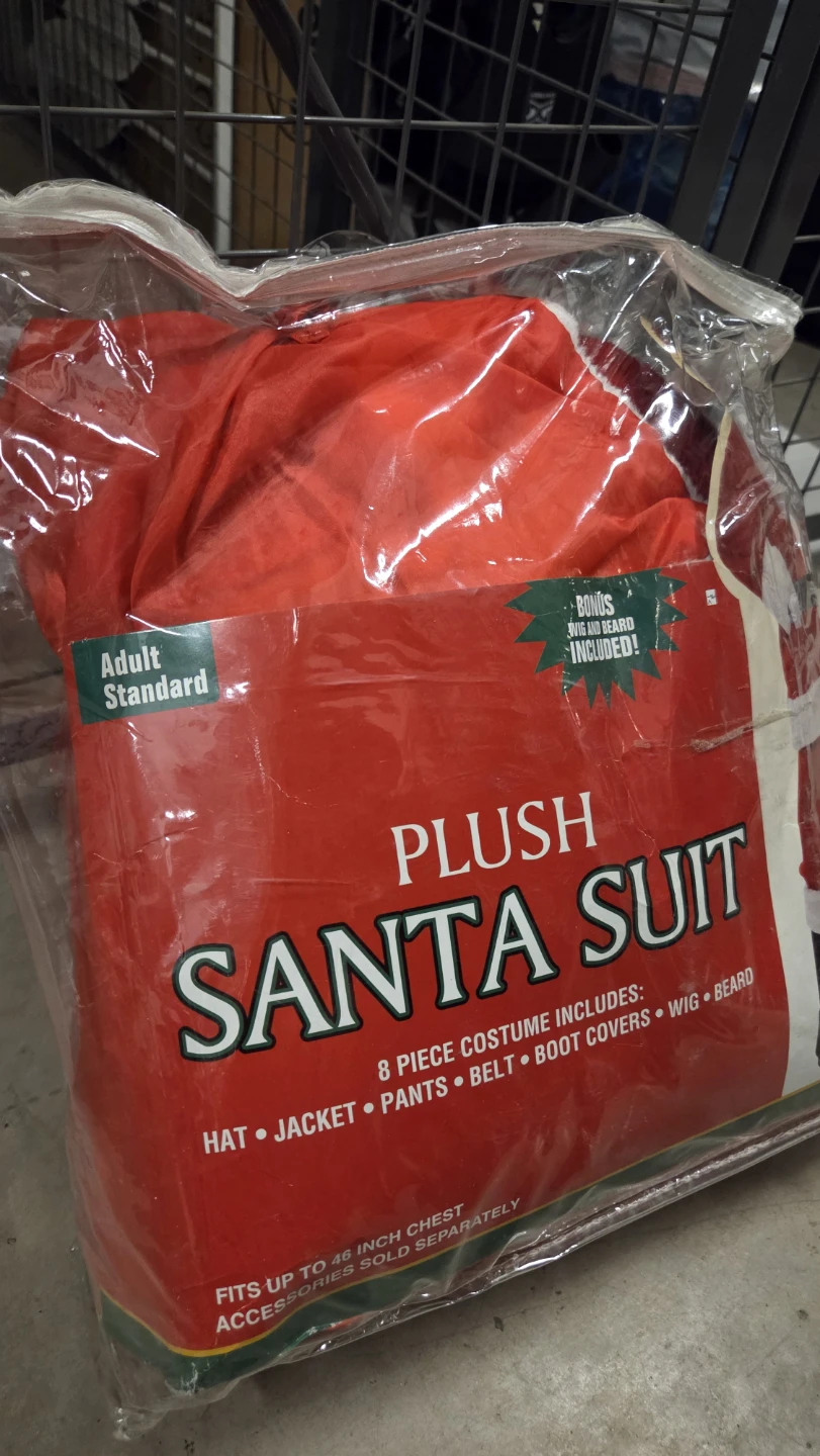 Adult Standard Plush Santa Suit - 8 Piece Costume - photo 2