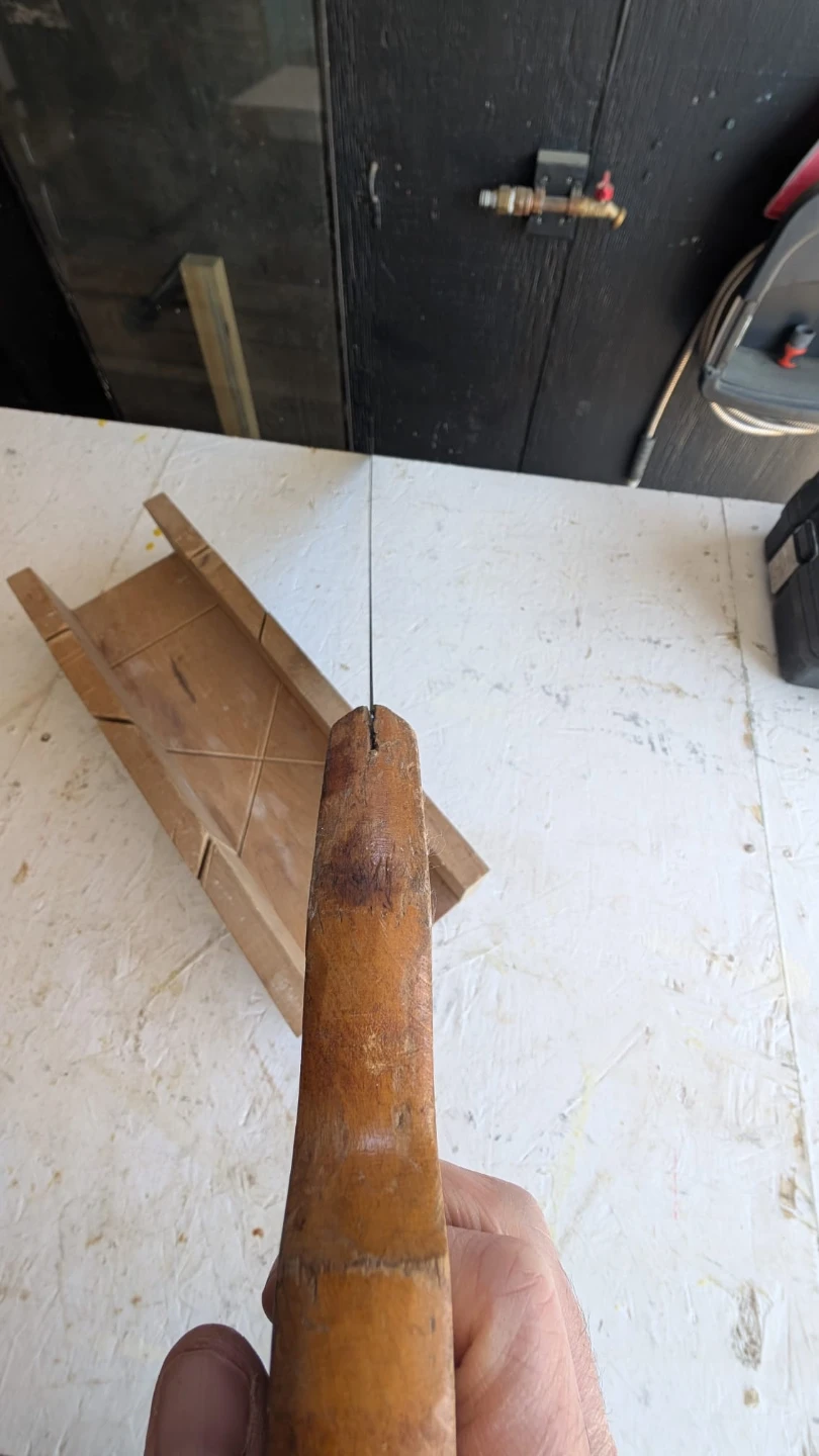 Wooden Mitre Box and Hand Saw - photo 5