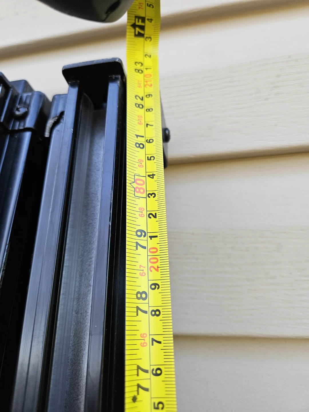 7ft Aluminum Outdoor Handrails and 4 uprights – Black (Set of 2) - photo 5