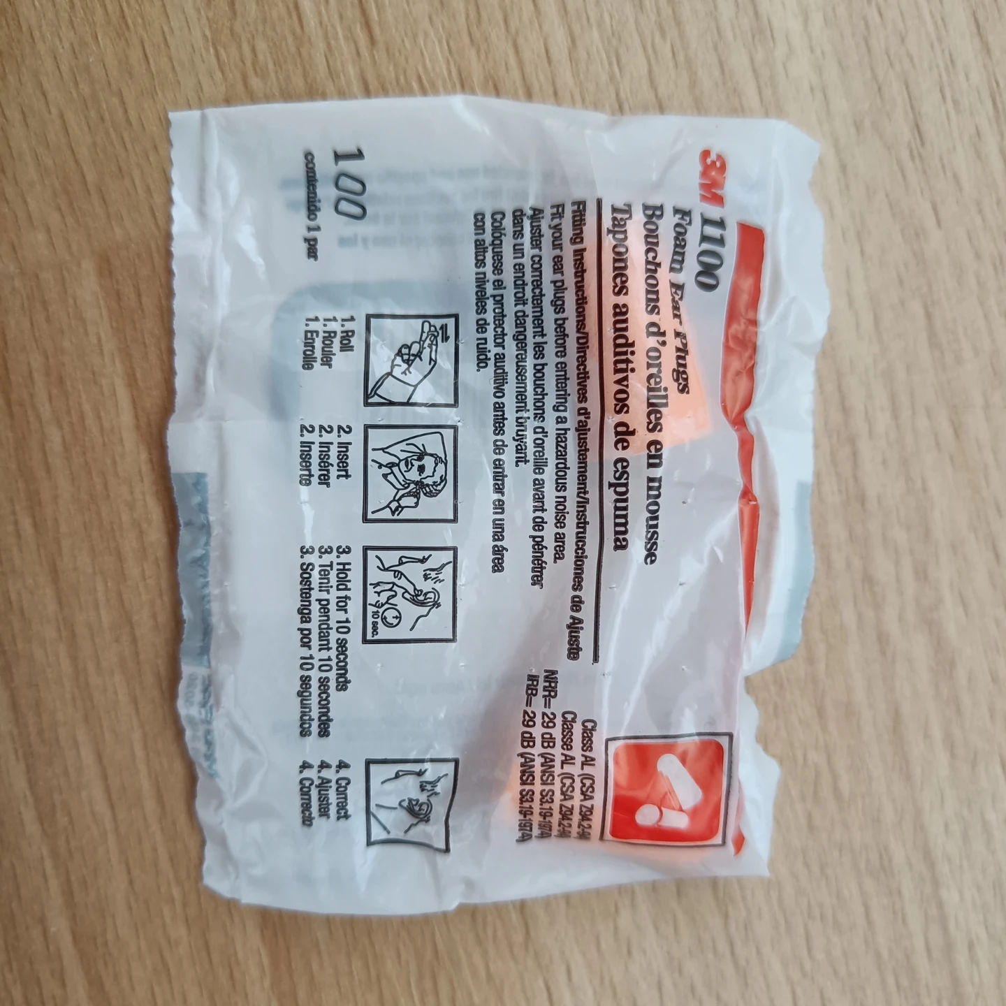 3M 1100 Foam Ear Plugs