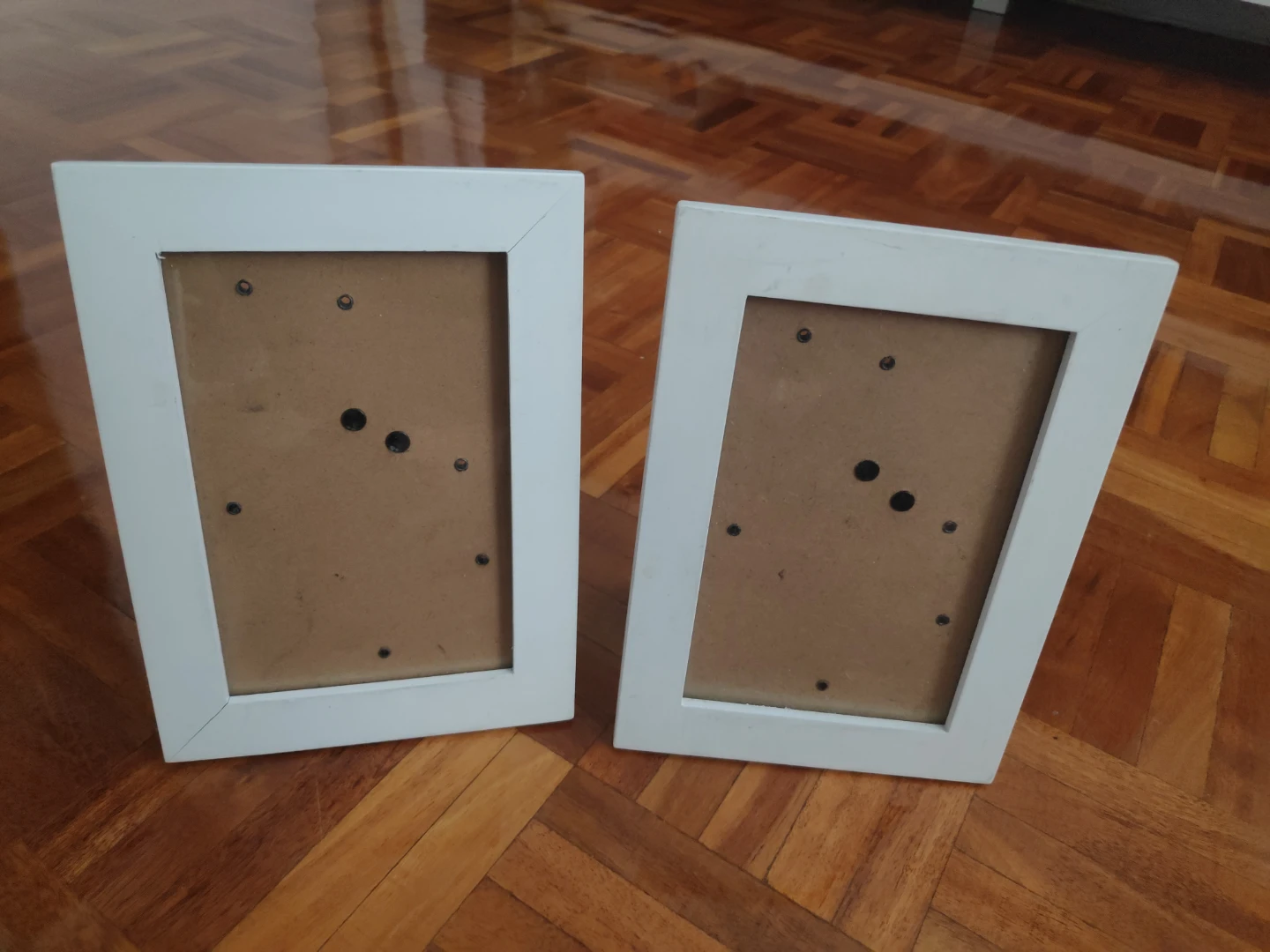 Two White Photo Frames
