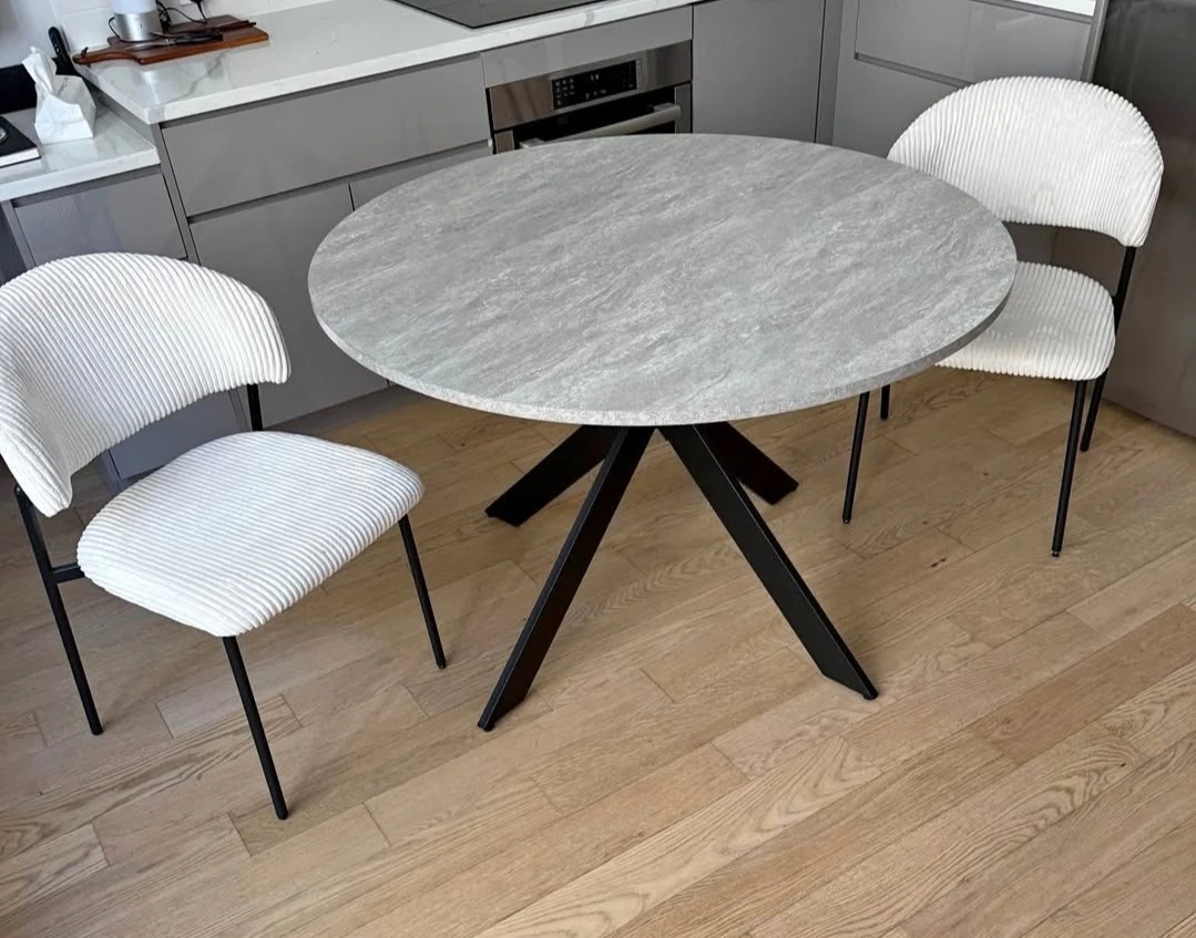 Round Dining Table with Pedestal Base - photo 2