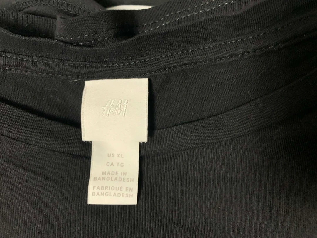 H&M Black Twist Front T-Shirt - photo 3