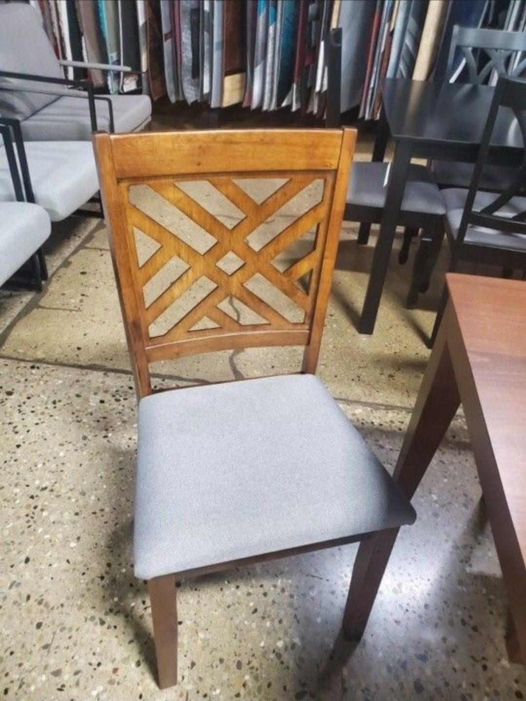 7 pc Wooden Dining Table and Chairs Set - photo 3