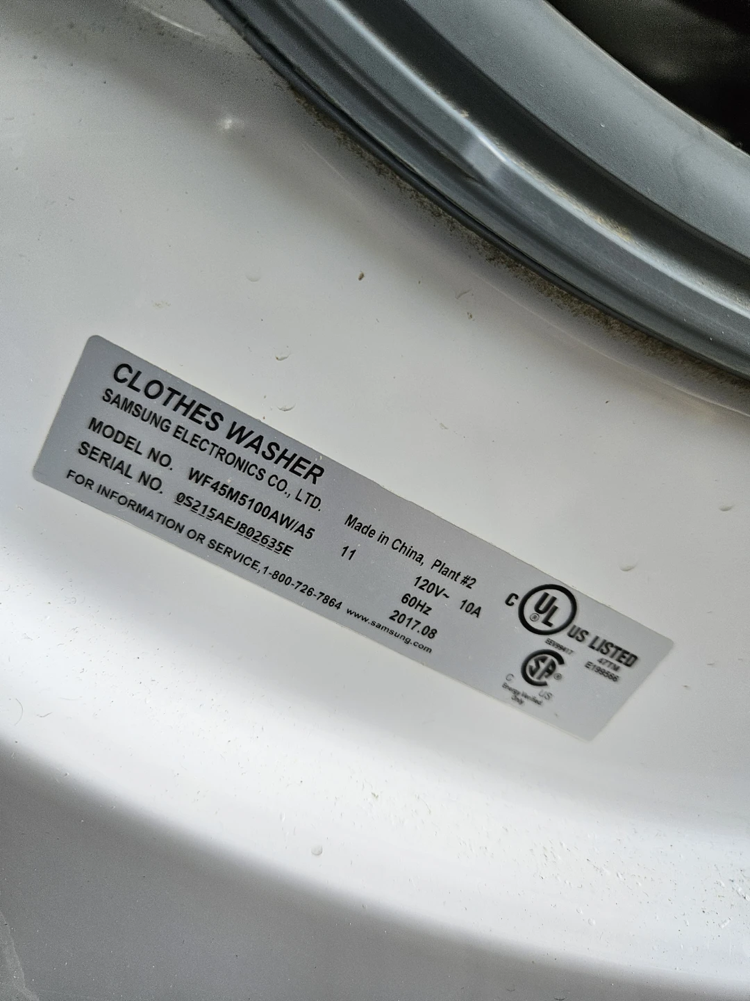 Samsung WF45M5100AW/A5 Front Load Washing Machine - photo 2