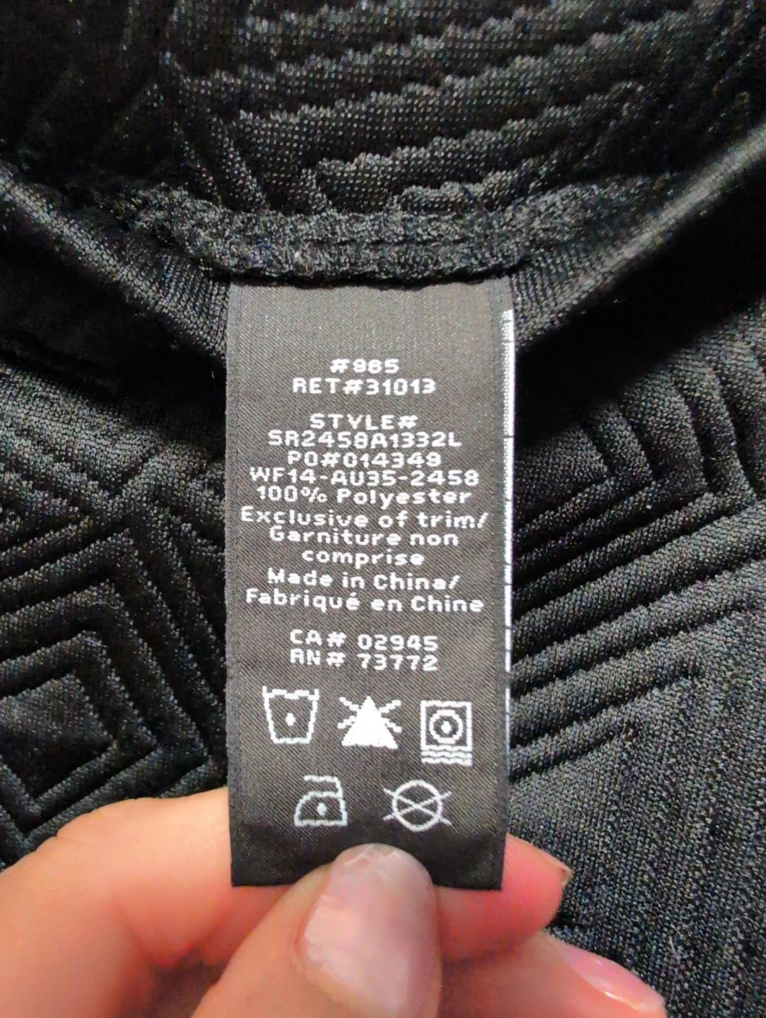 ATTITUDE Black Textured Skater Skirt Size 16 (L/G) - photo 5