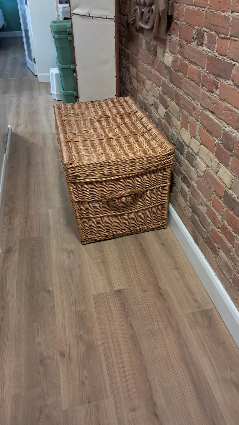 Large Wicker Basket Trunk