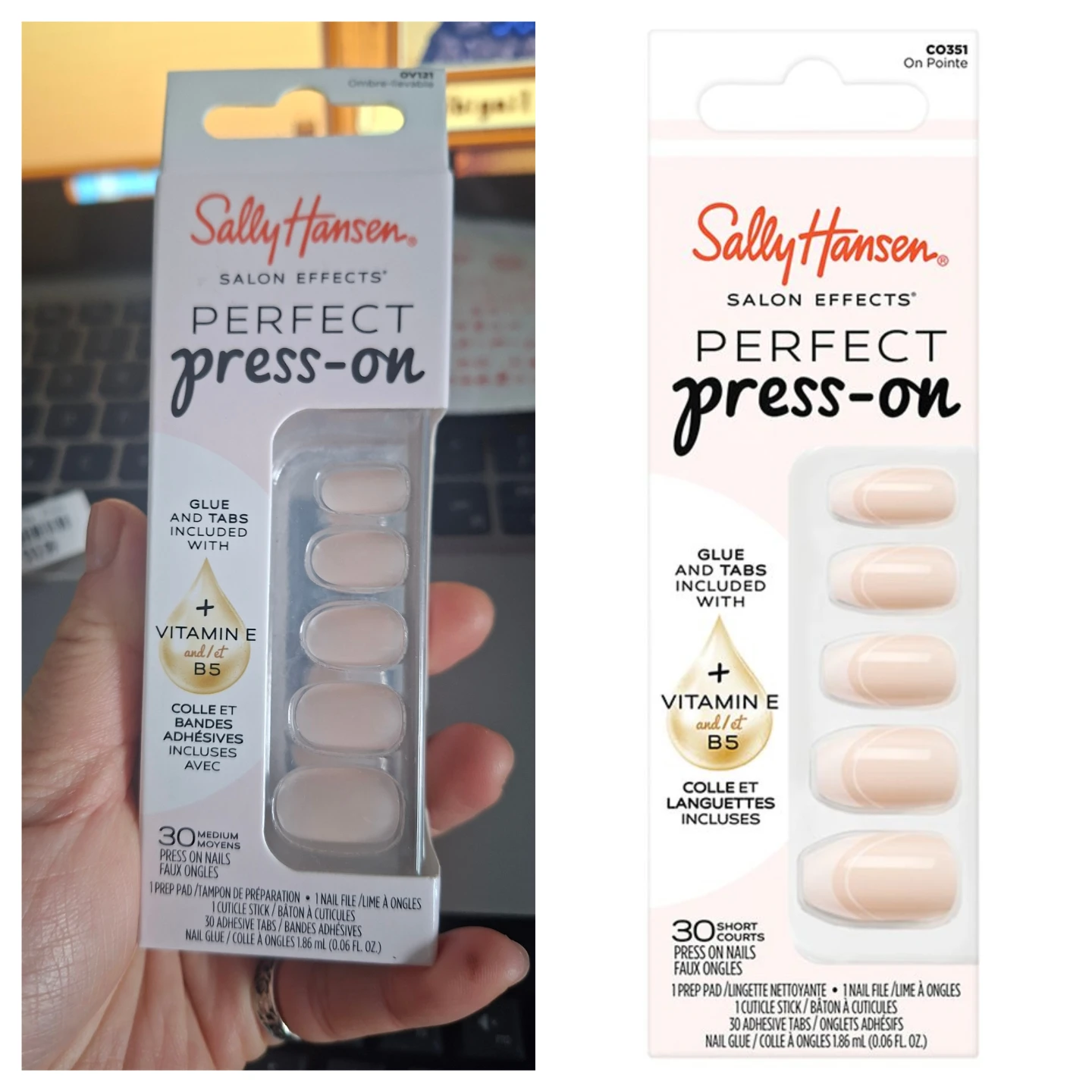 Sally Hansen Perfect Press-On Medium False Nails with Glue