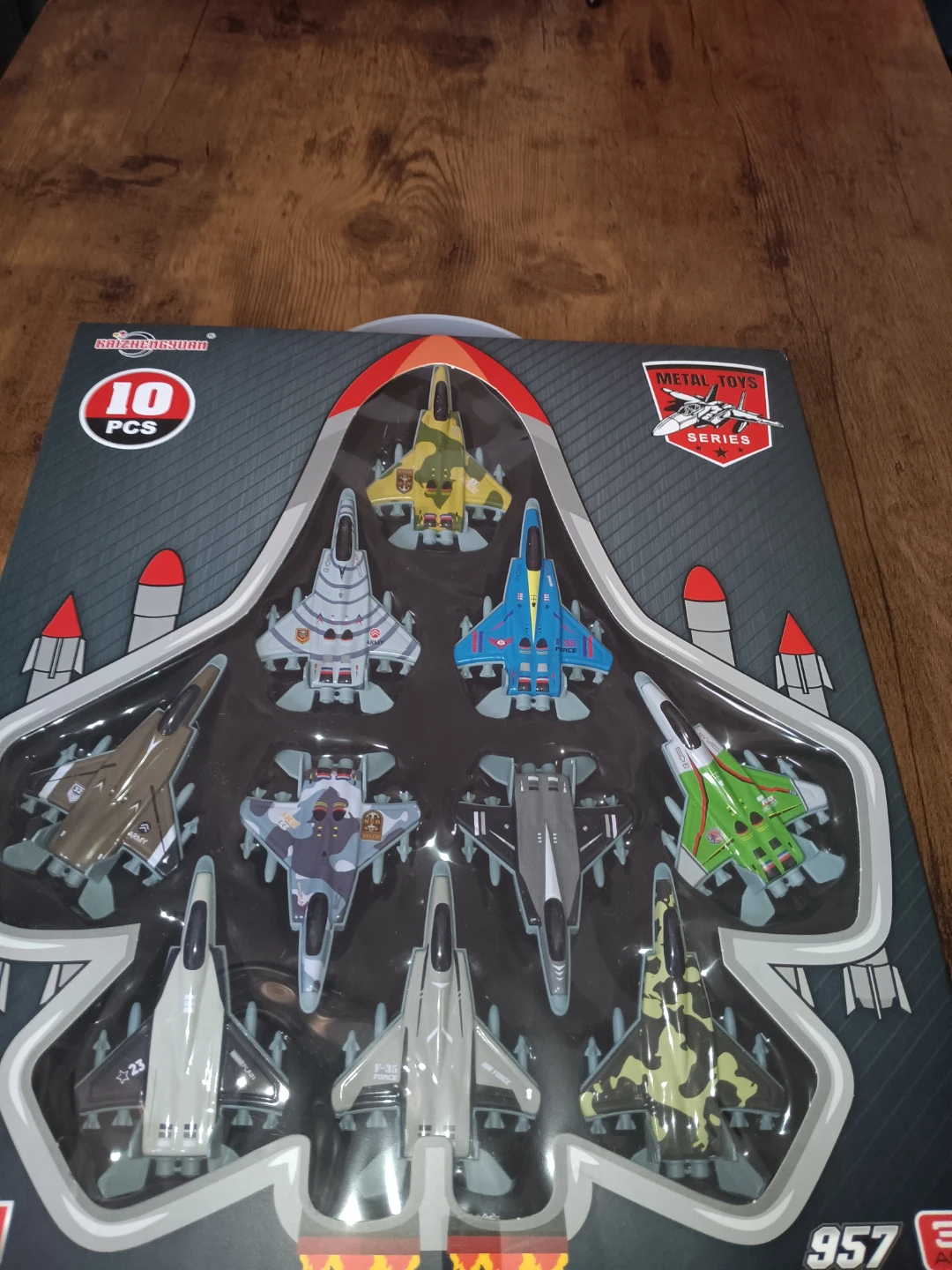 Metal Toy Fighter Jets - 10 Piece Set