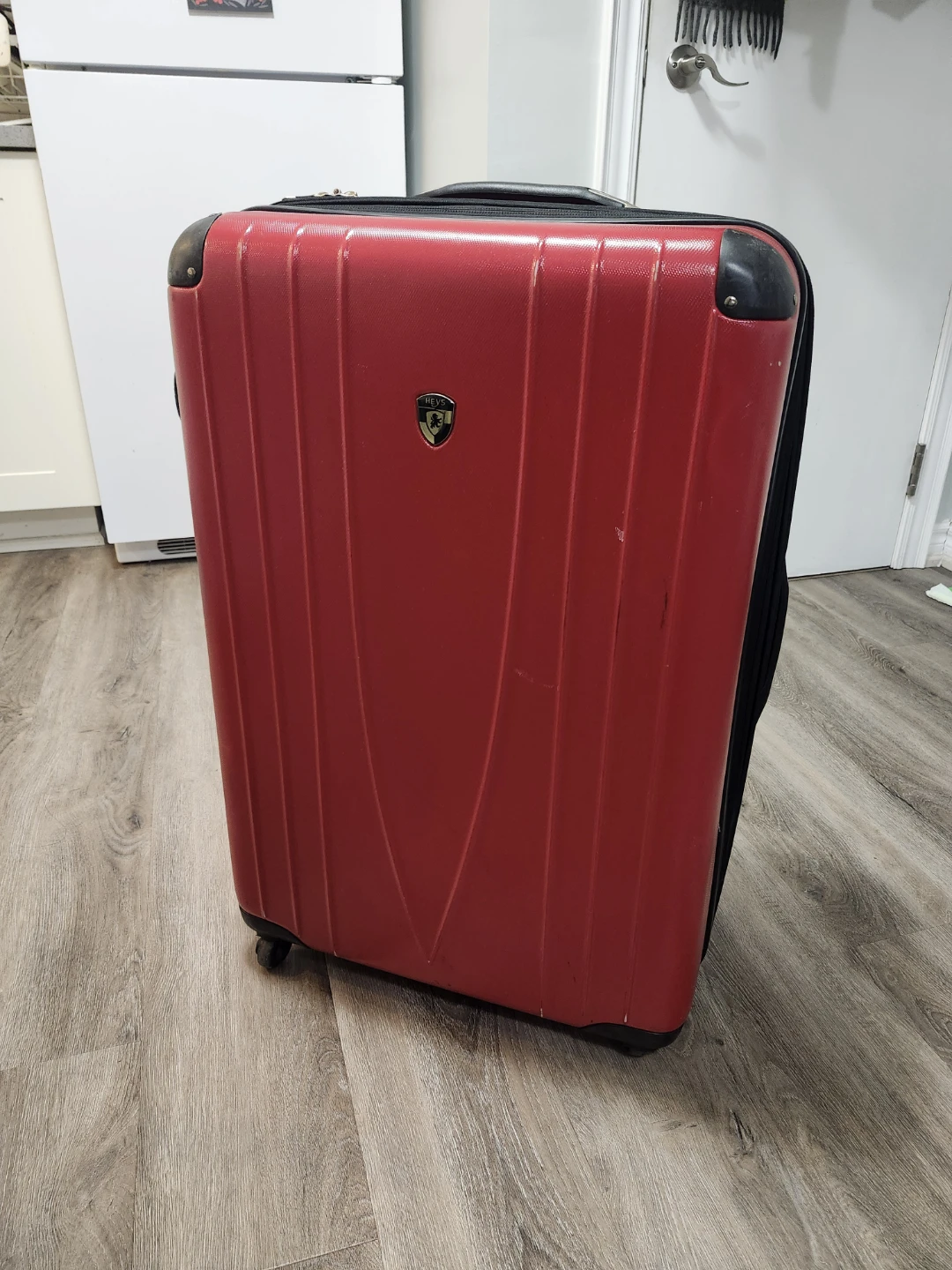HEYS Red Hardshell Large Suitcase