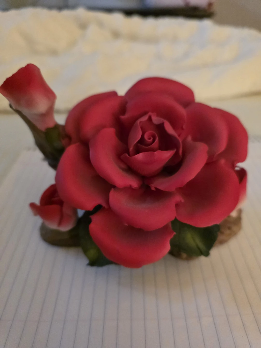 Vintage ceramic rose