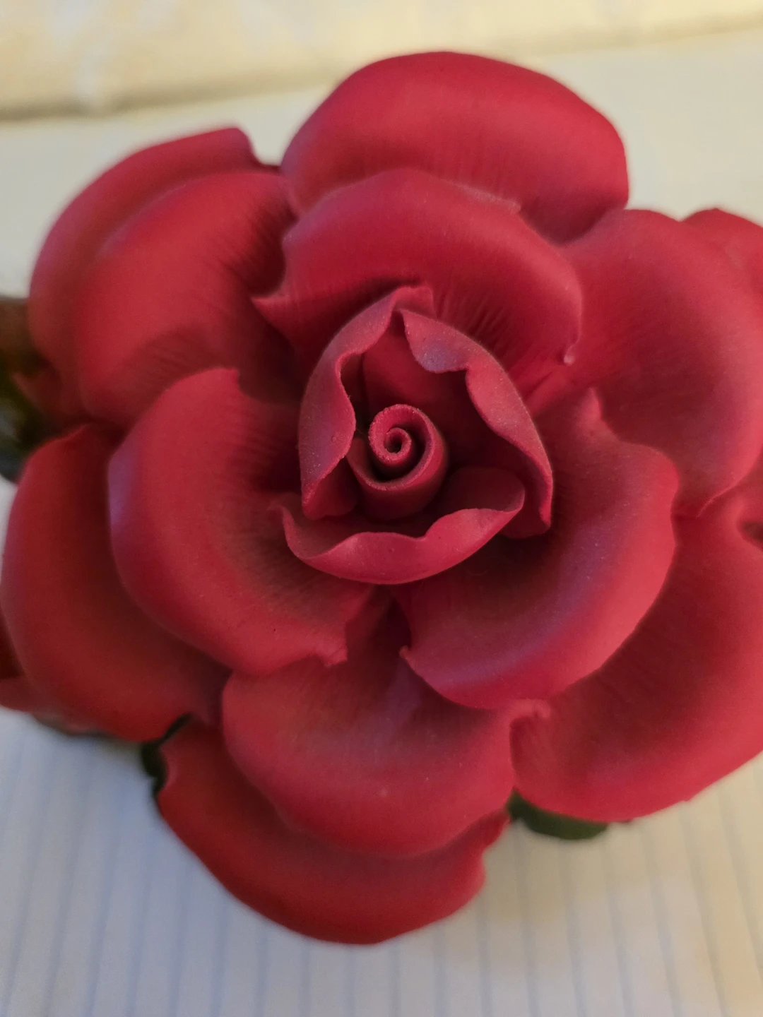 Vintage ceramic rose - photo 2
