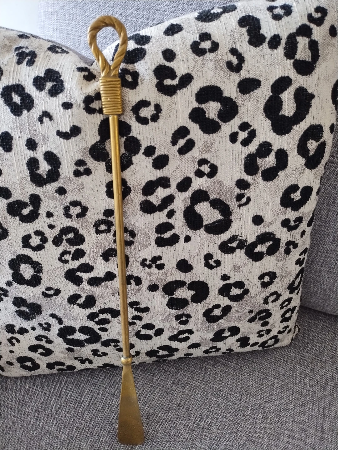 🌱 Brass Shoe Horn with Twisted Handle - photo 2
