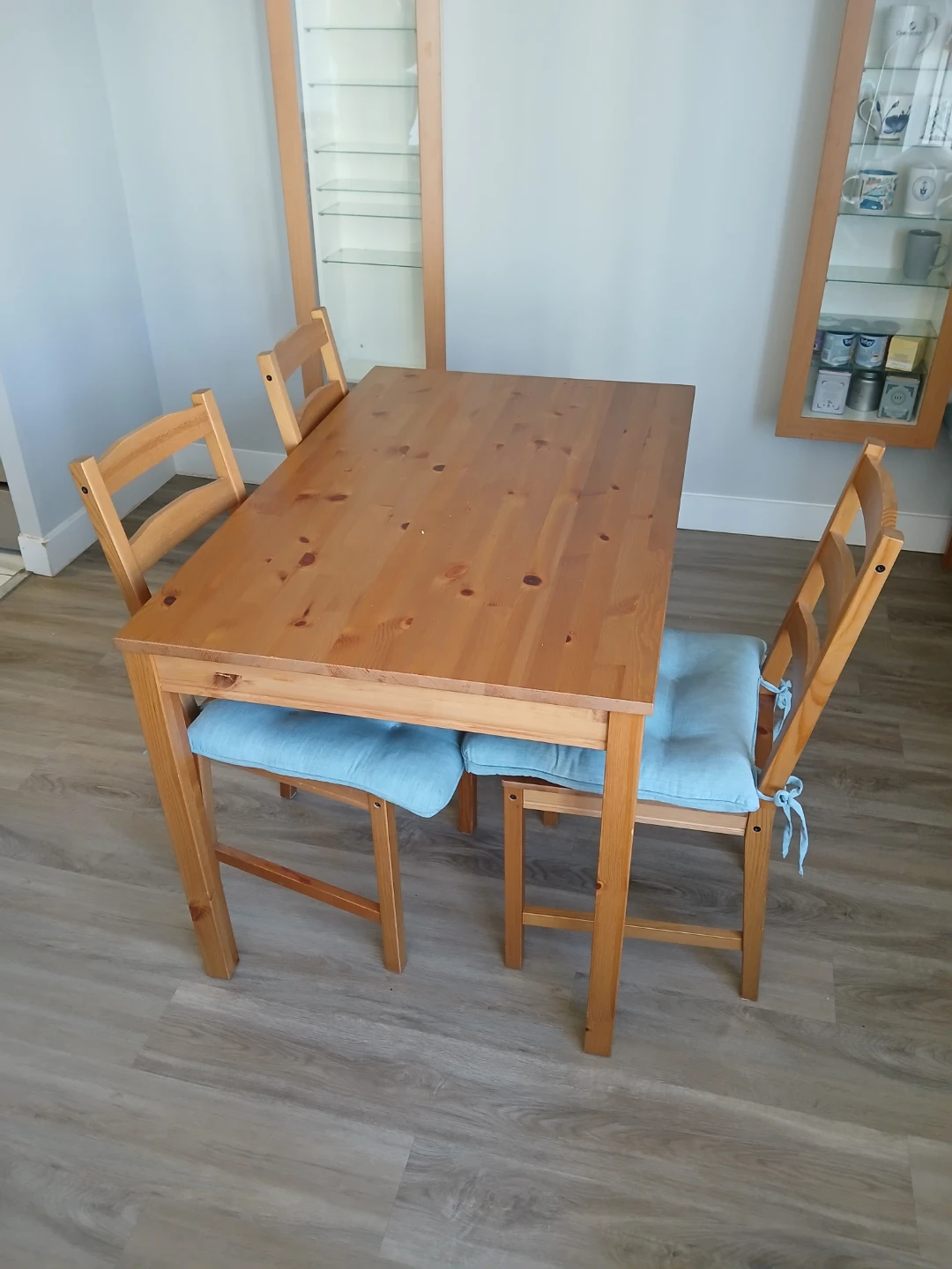 Wooden Dining Table and 3 Chairs
