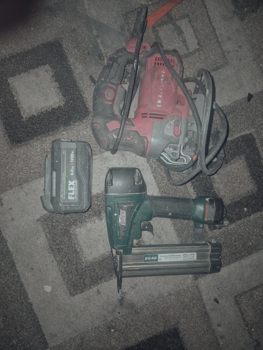Omer Stapler, Flex Battery and Reciprocating Saw