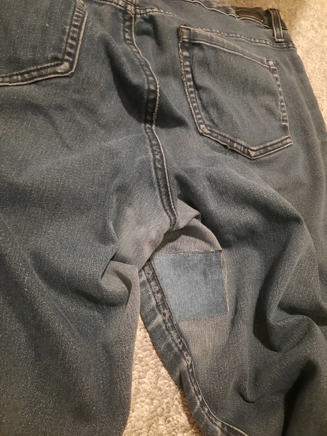 Repair denim pants