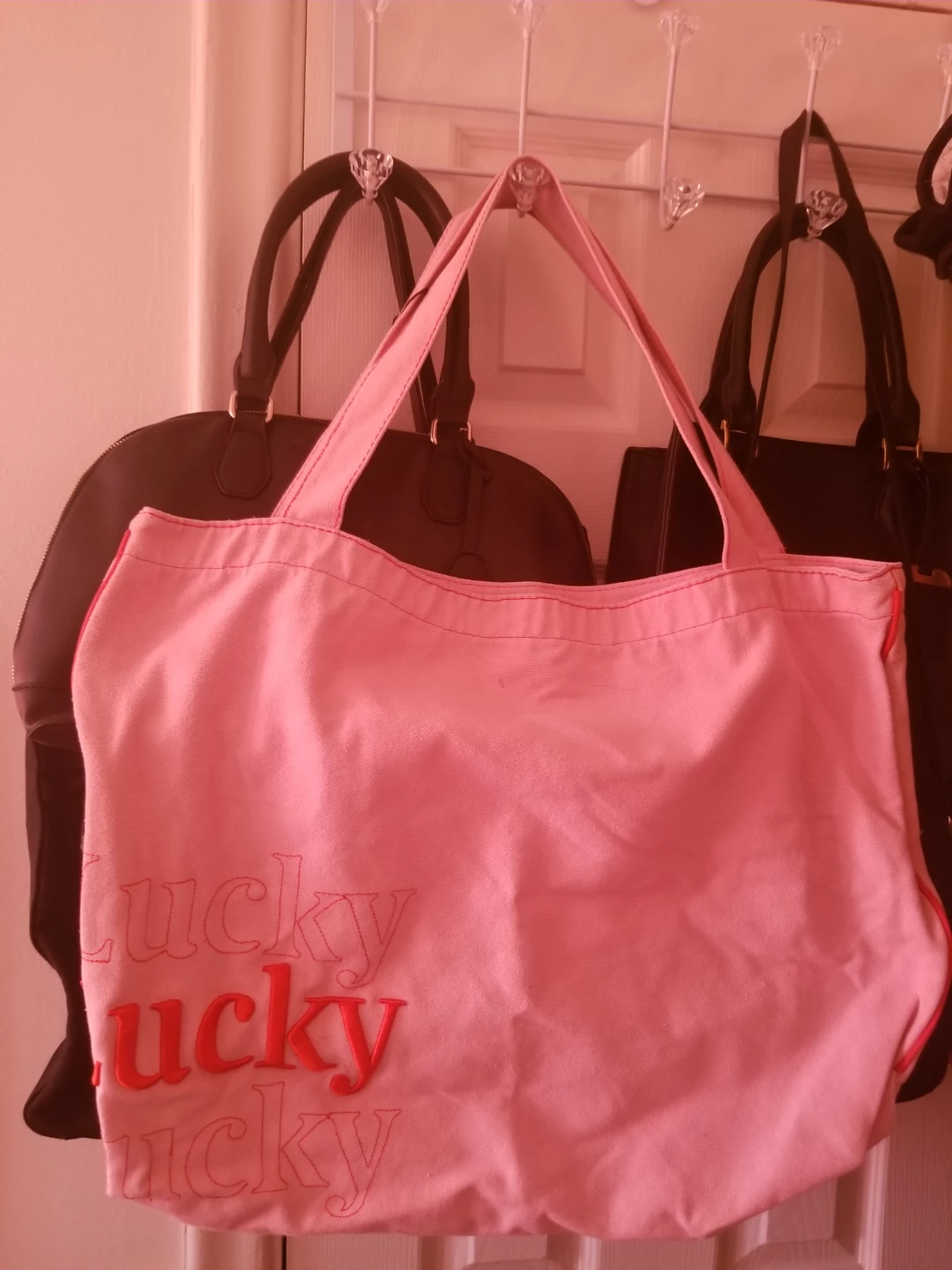 Lucky Brand Pink Canvas Tote Bag - photo 2
