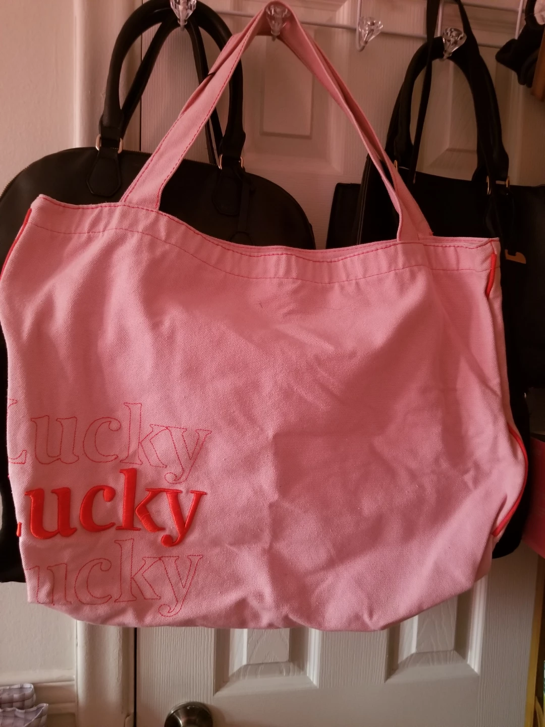 Lucky Brand Pink Canvas Tote Bag - photo 3