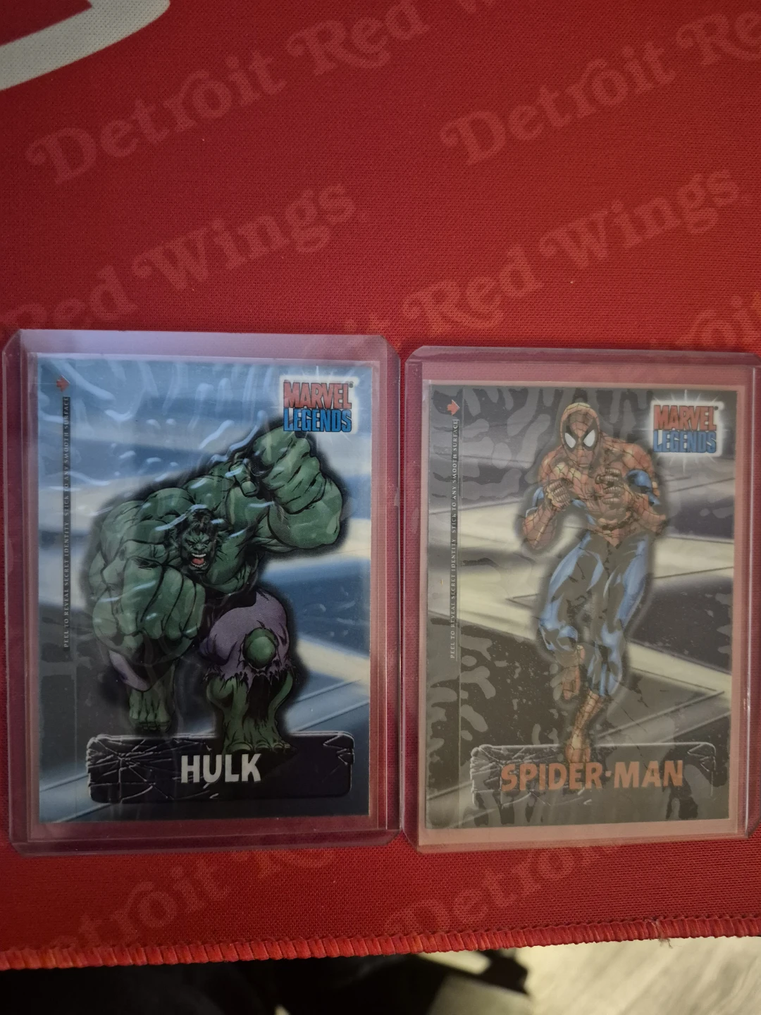 Marvel Legends Hulk and Spider-Man Trading Cards