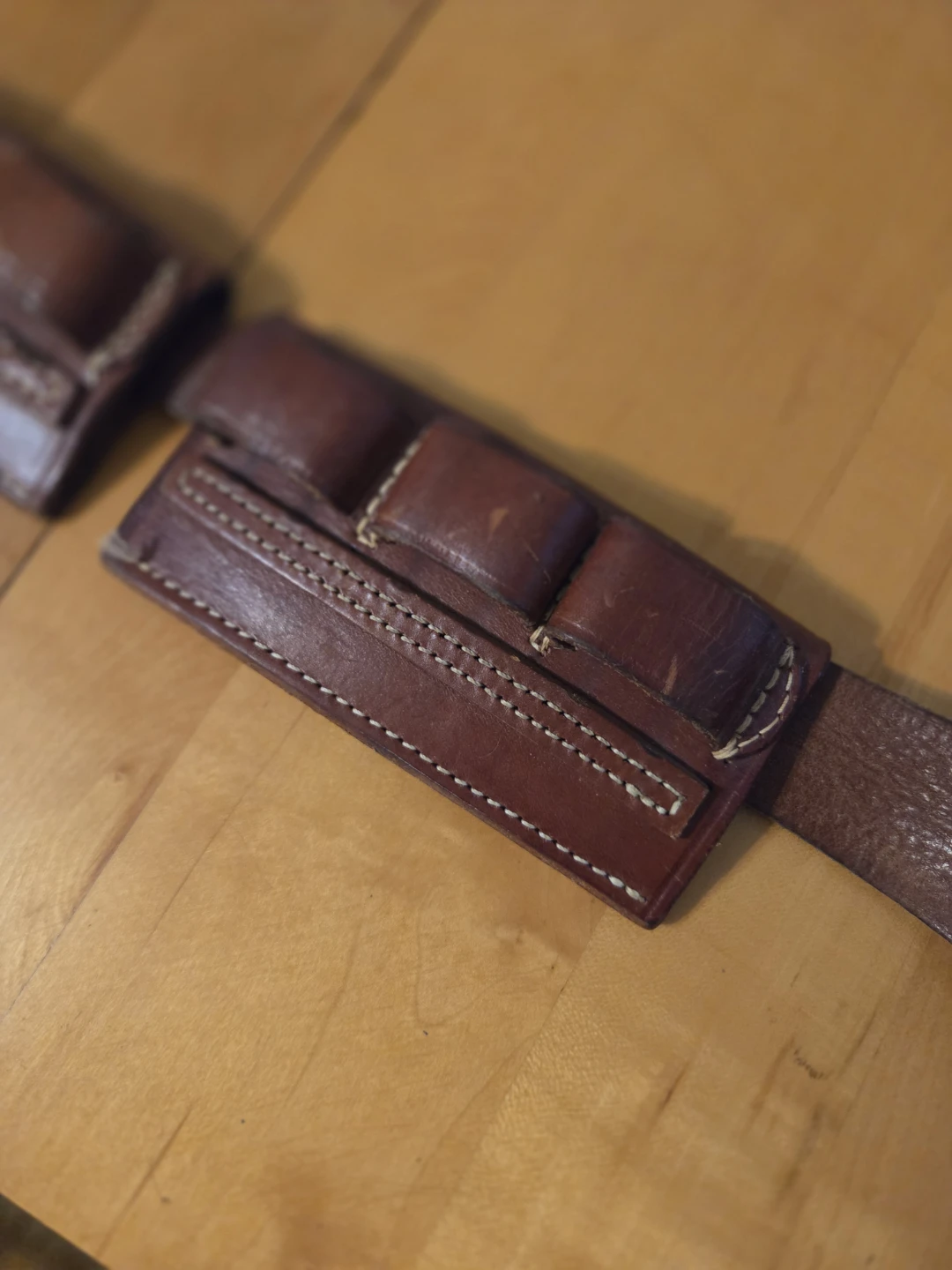 Vintage Leather shotgun shell Belt Holder - photo 5