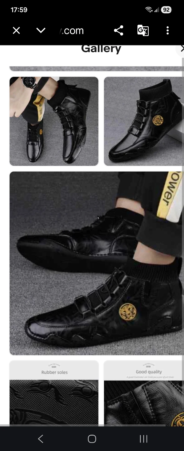 CLOHOO Men's Fashion Boots