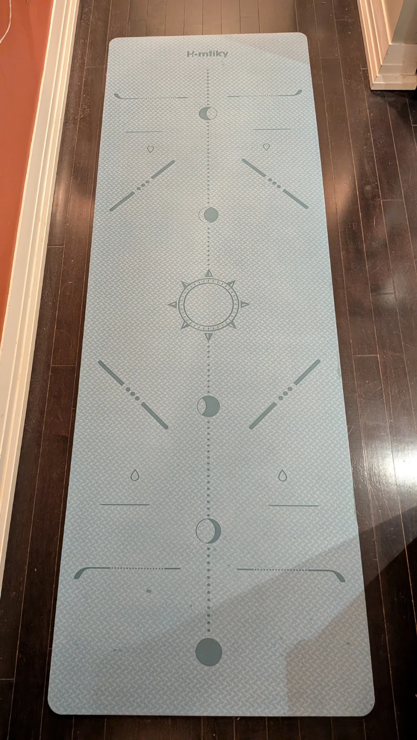 Homtiky Light Blue Yoga Mat - photo 4