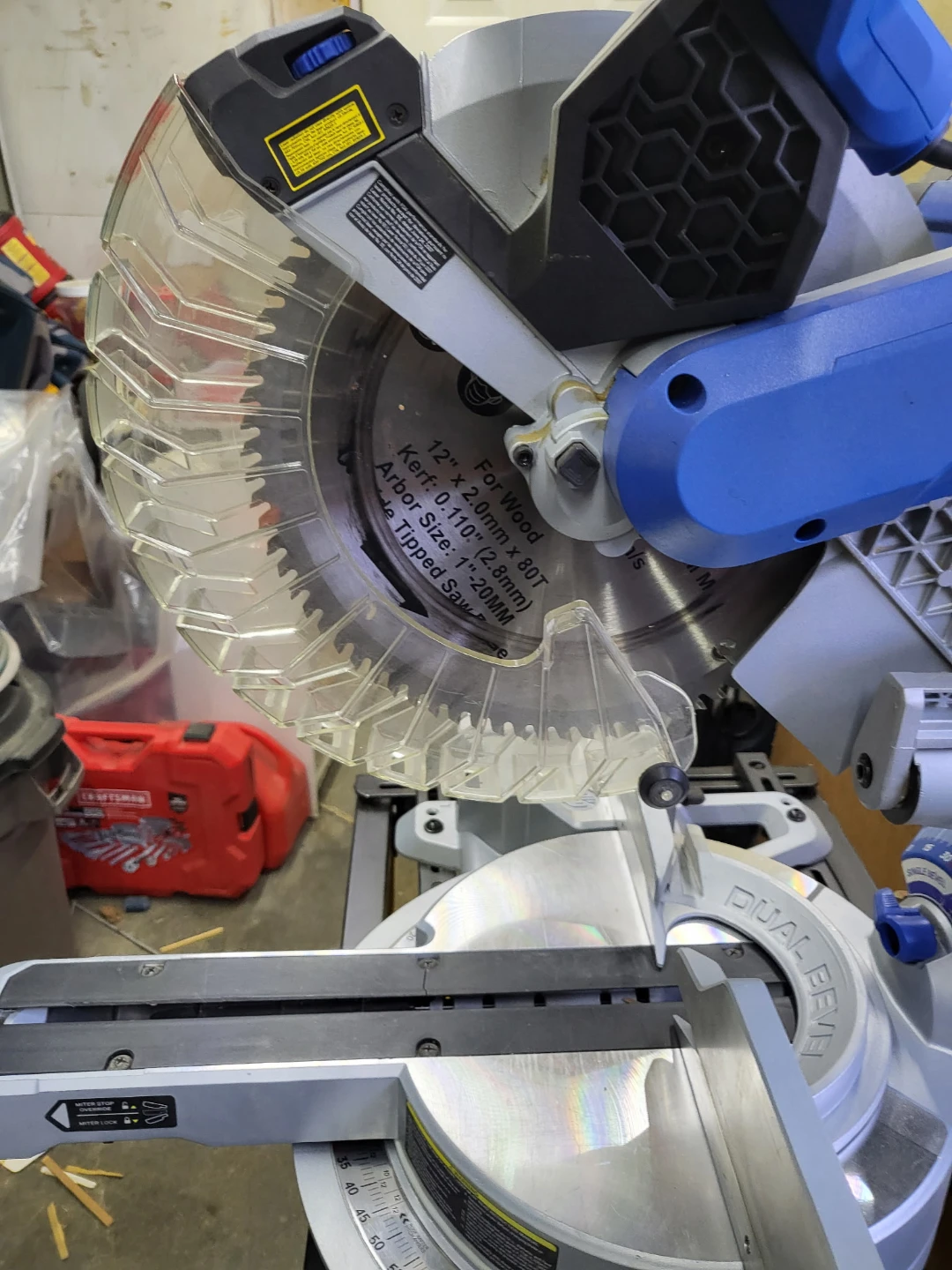Kobalt 12" Dual Bevel Sliding Compound Miter Saw with Stand - photo 4