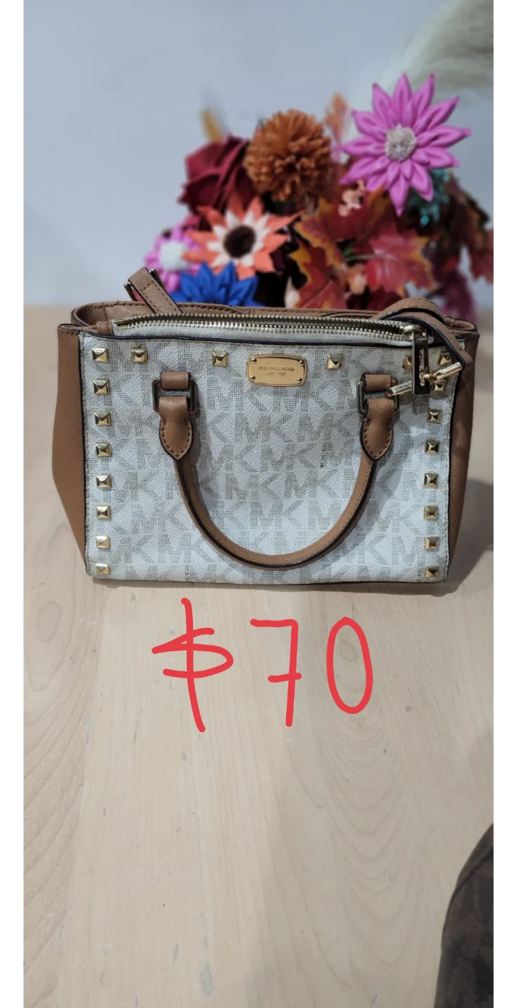 Michael Kors Studded Satchel Handbag - photo 3