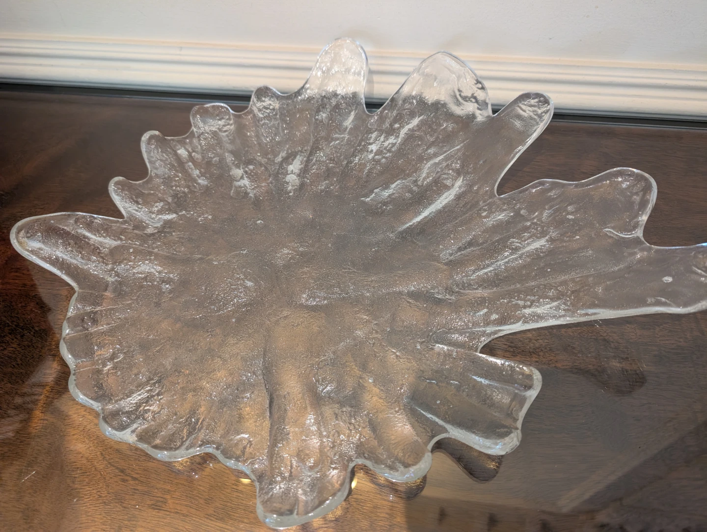 Clear Glass Starburst Bowl - photo 3