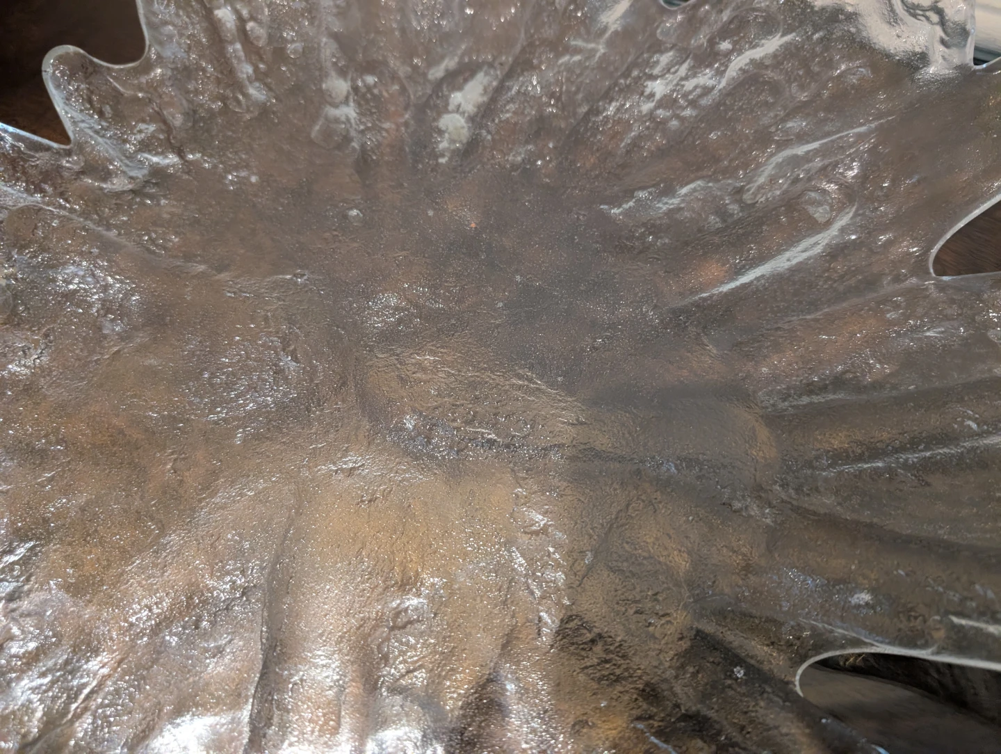 Clear Glass Starburst Bowl - photo 4