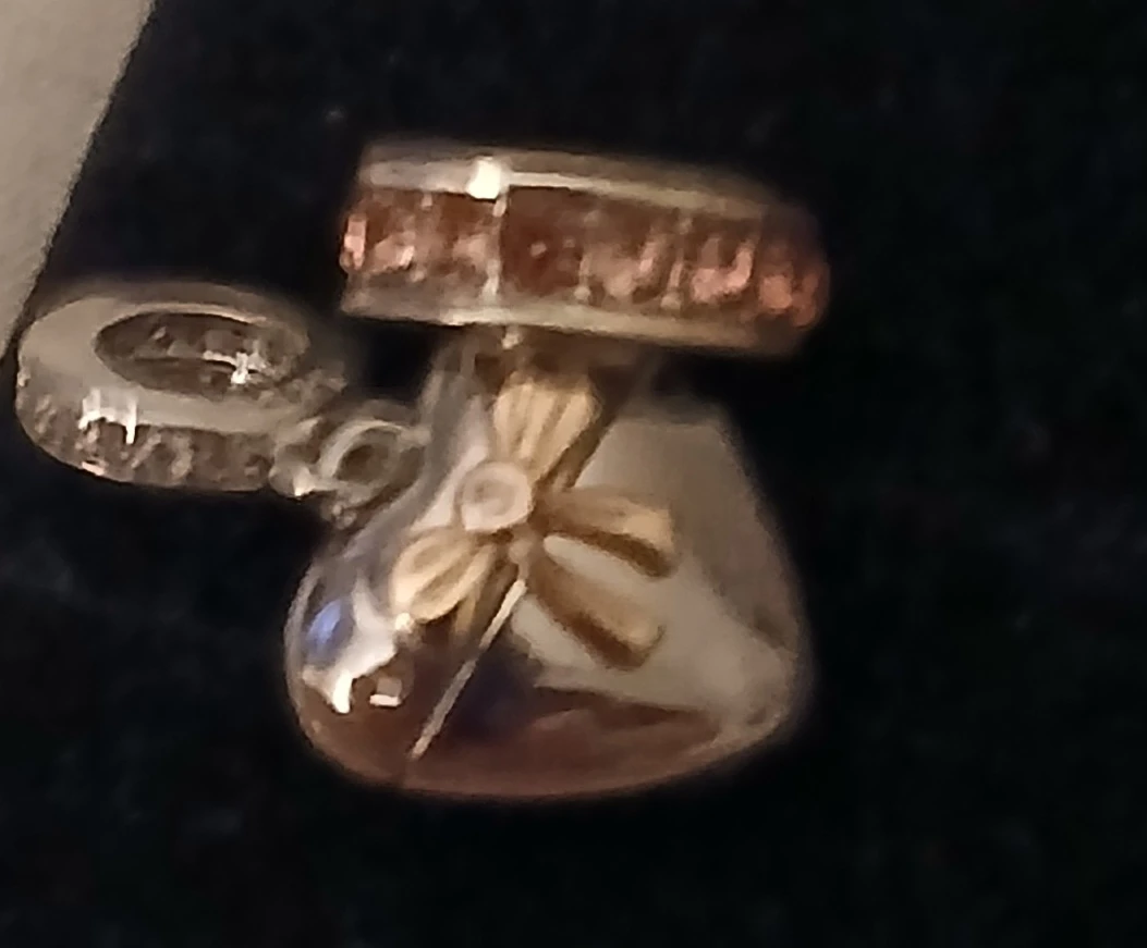 STERLING HEART Charm and spacer