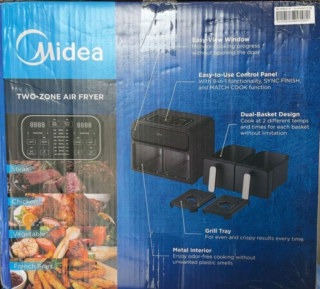 Midea Two-Zone 9 in 1 Air Fryer - photo 3
