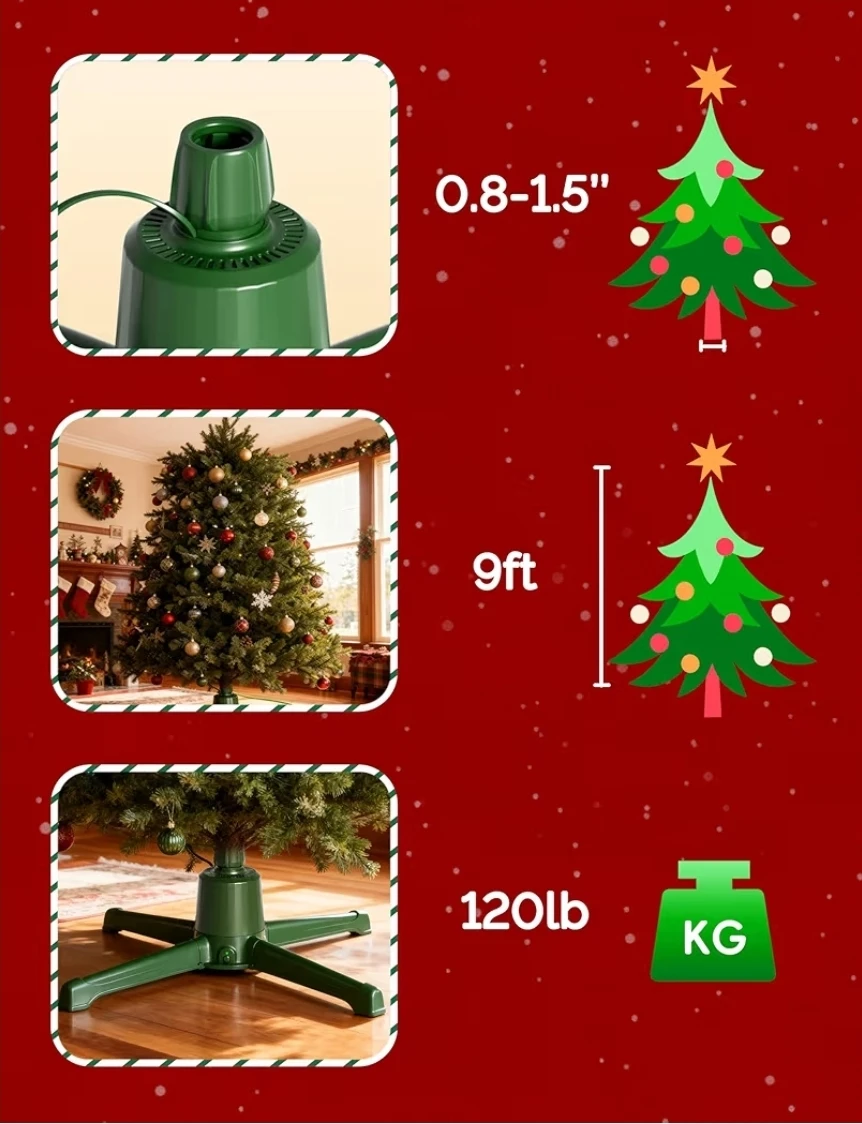 Rotating Christmas Tree Stand with Music and Remote - photo 4