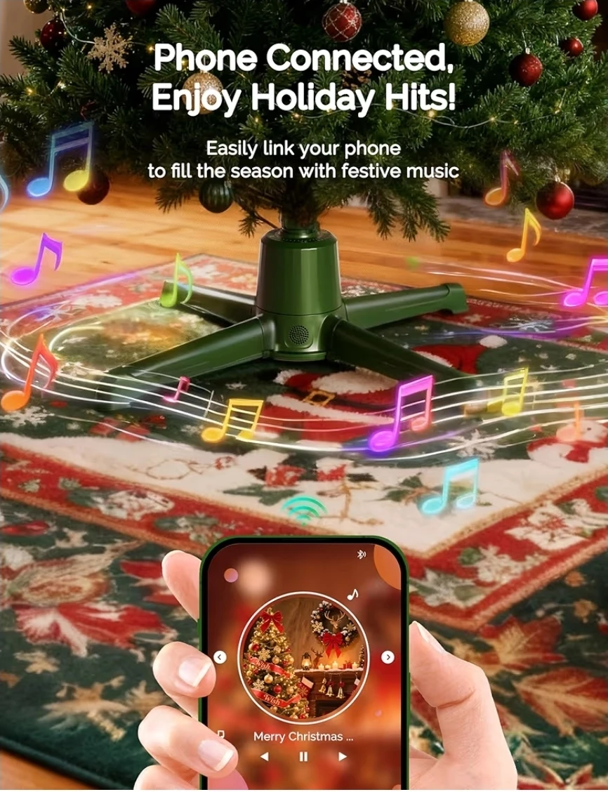 Rotating Christmas Tree Stand with Music and Remote - photo 5