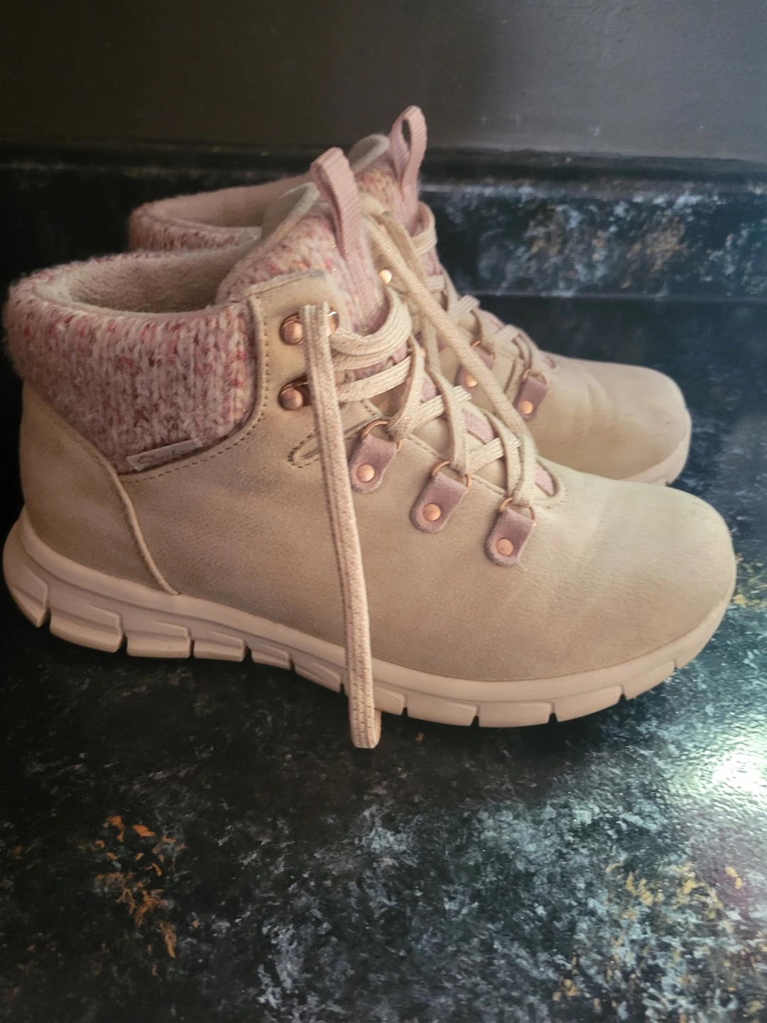 Skechers Women's Casual Winter Boots - Beige/Pink - photo 3