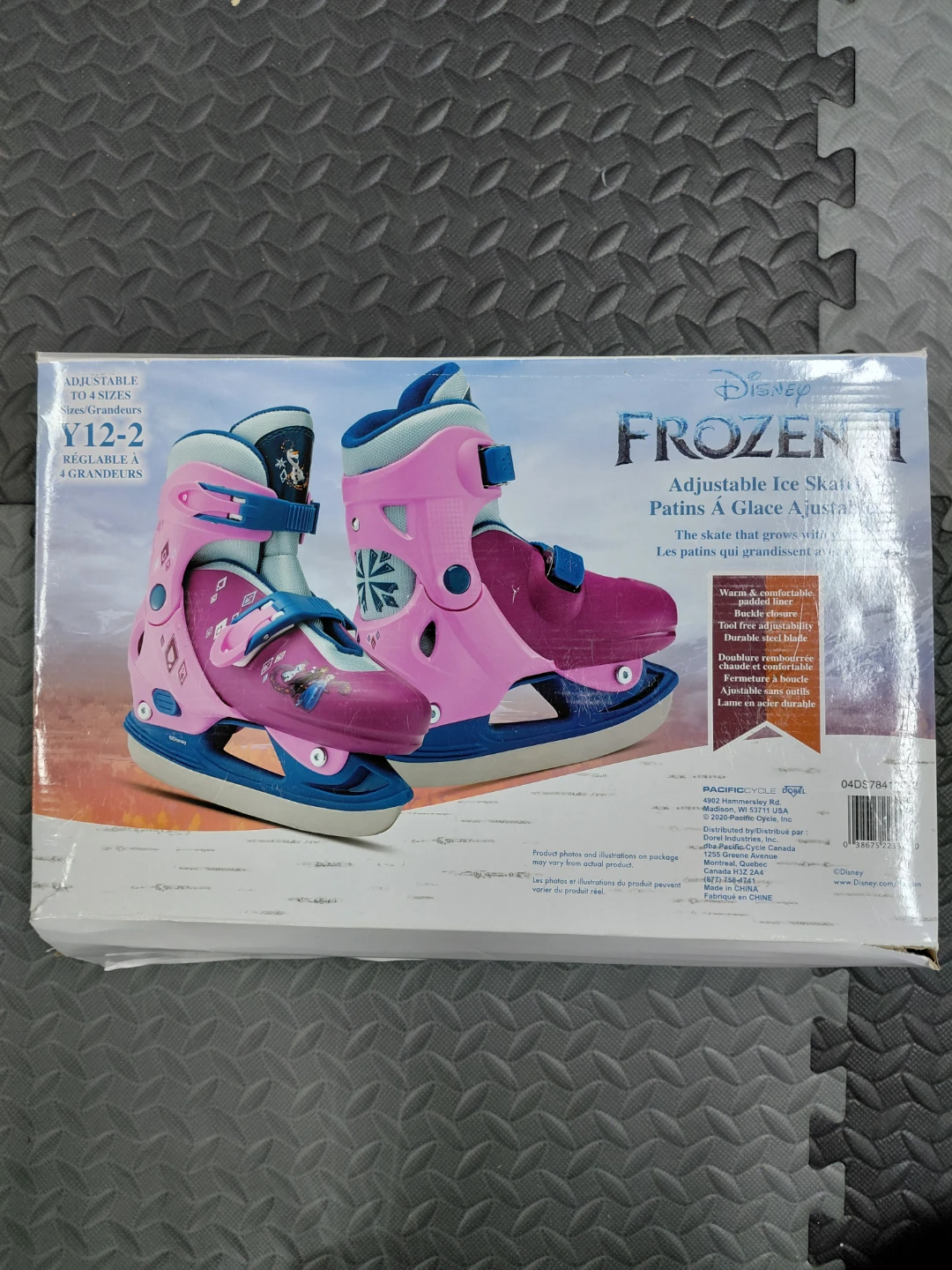 Disney Frozen Adjustable Ice Skates - Youth Size Y12-2