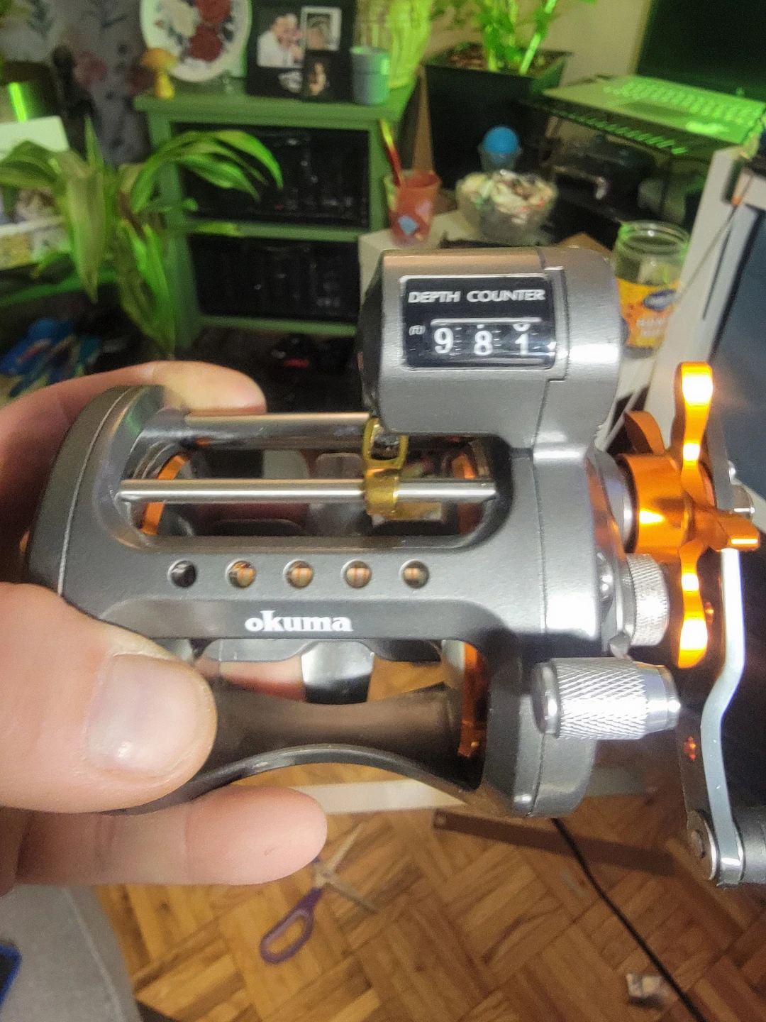 Okuma CW45D Fishing Reel with Depth Counter
