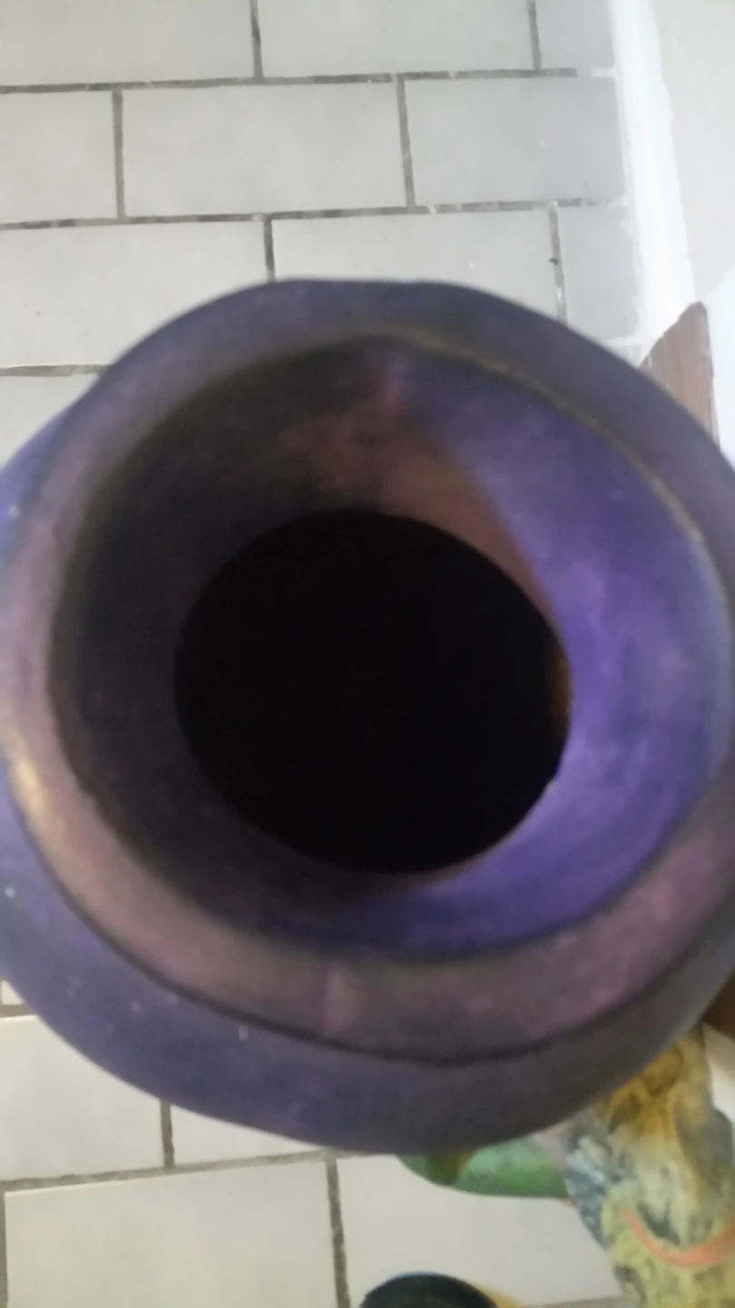 Large Purple Vase with Iguana Accent - photo 3