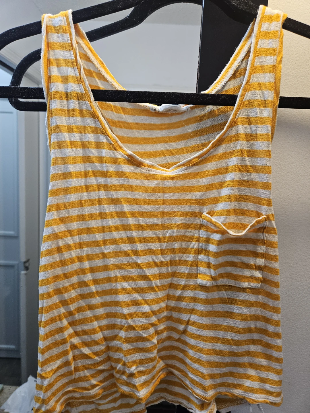 Striped Tank Top with Pocket