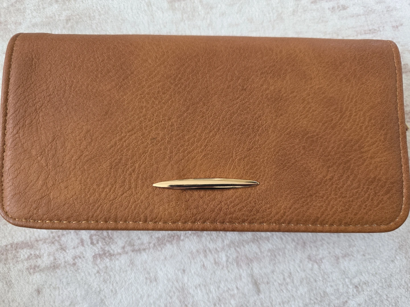 Brown Faux Leather Wallet