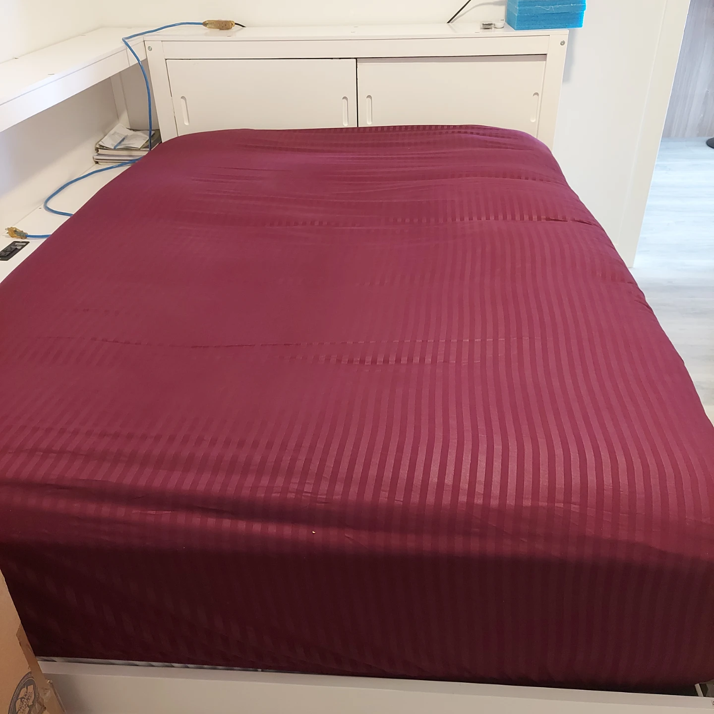 Double Storage Bed with Trundle and new double size mattress