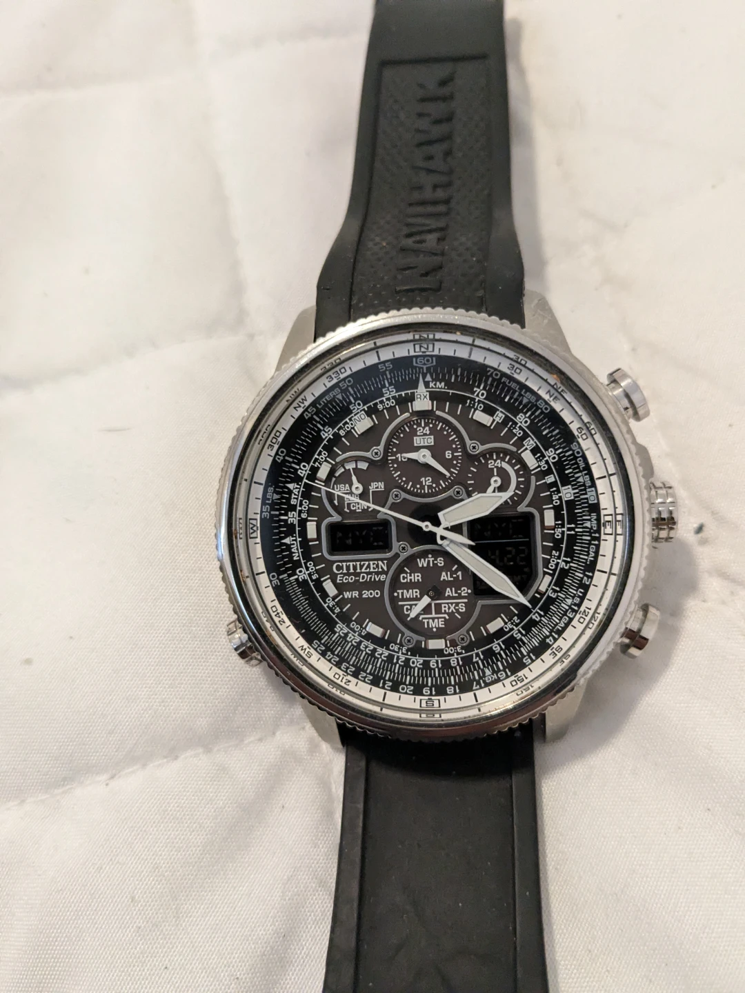 Citizen Nighthawk Eco-Drive Chronograph Watch