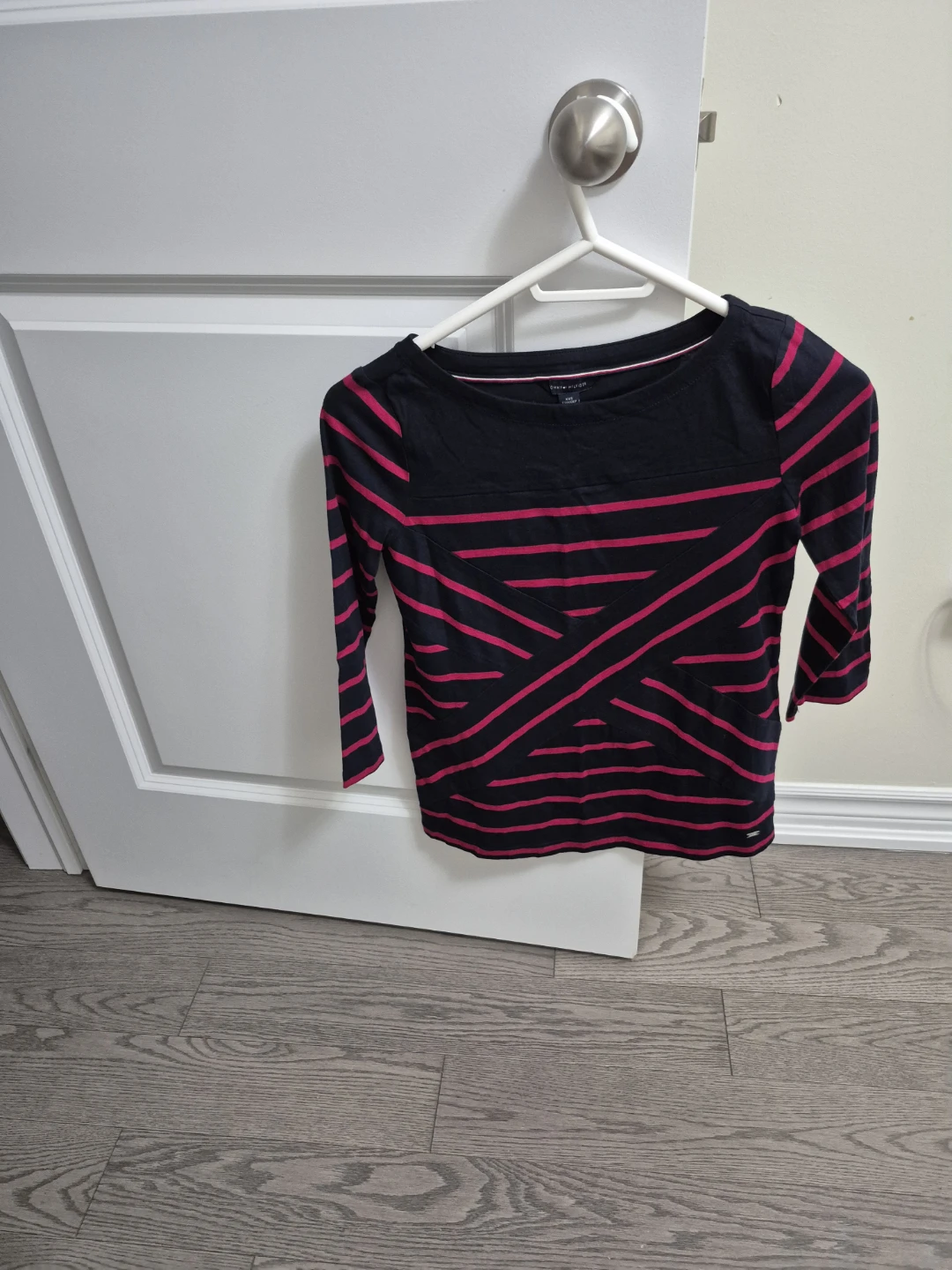 Tommy Hilfiger Striped Boat Neck Top