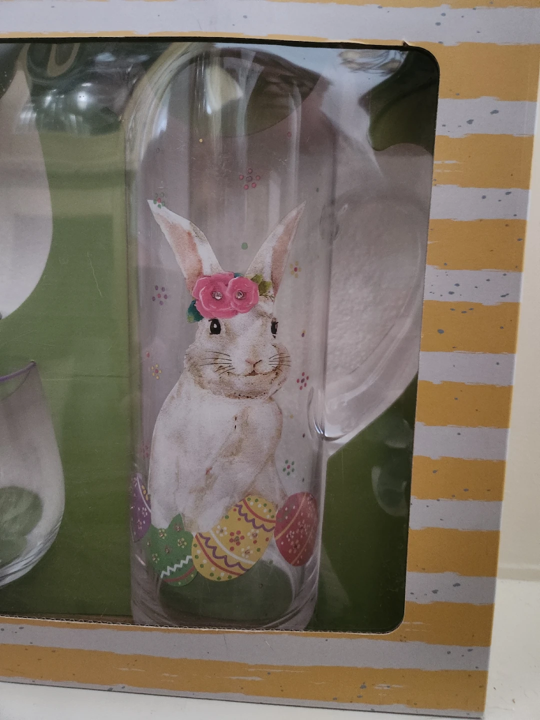 4 Piece Easter Pitcher and Wine Glass Set - photo 3