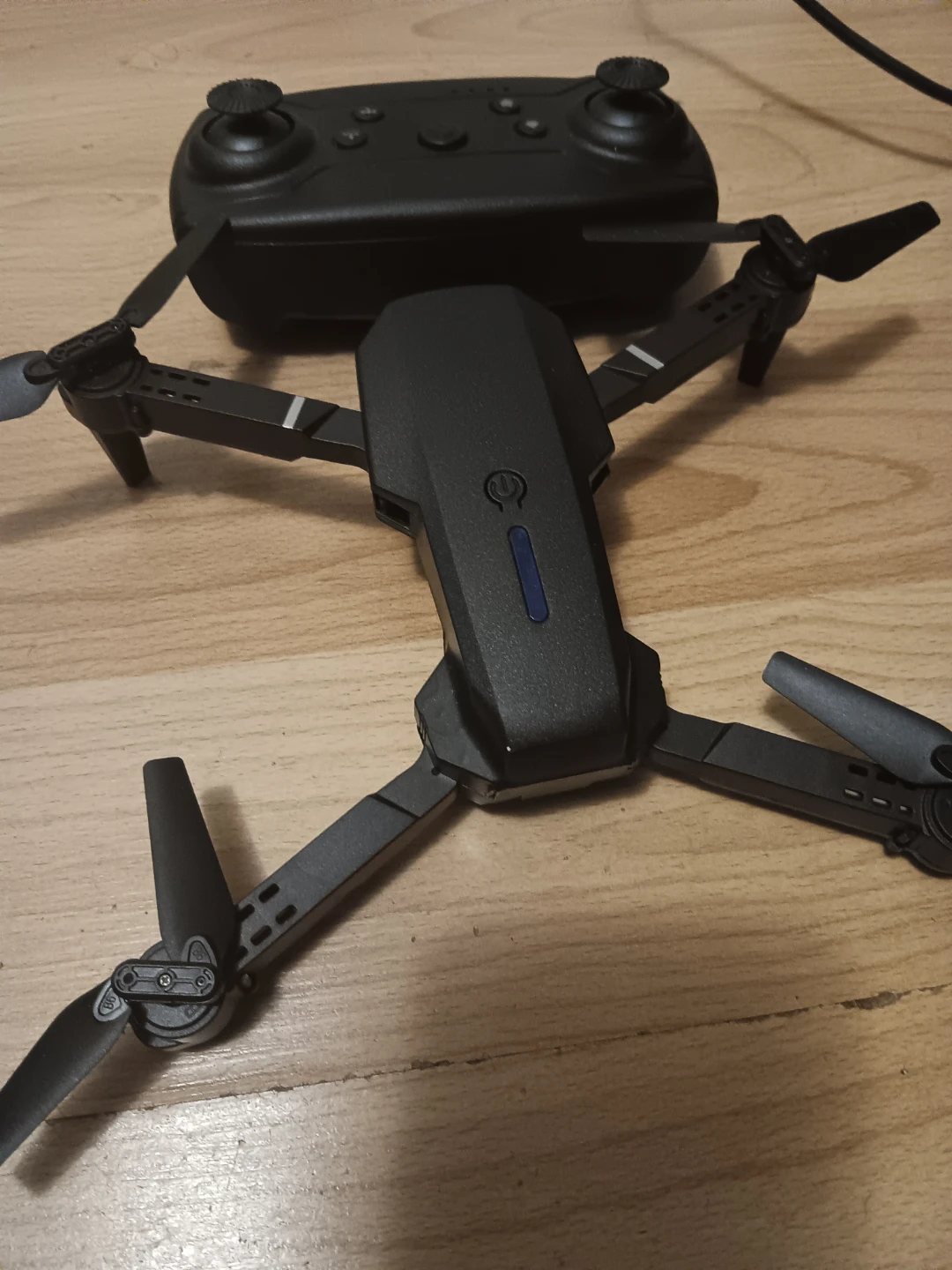 Black Folding Drone with Remote Control - photo 2