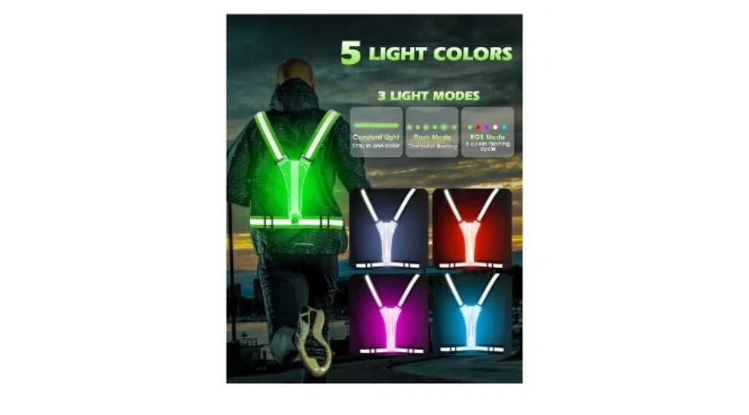 ZACRO Reflective LED Vest - USB Rechargeable - photo 5