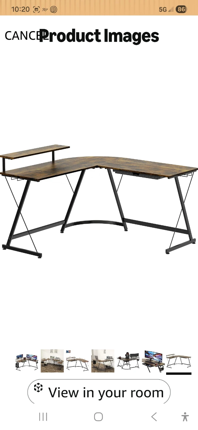 L-Shaped Gaming Desk with Riser - photo 4