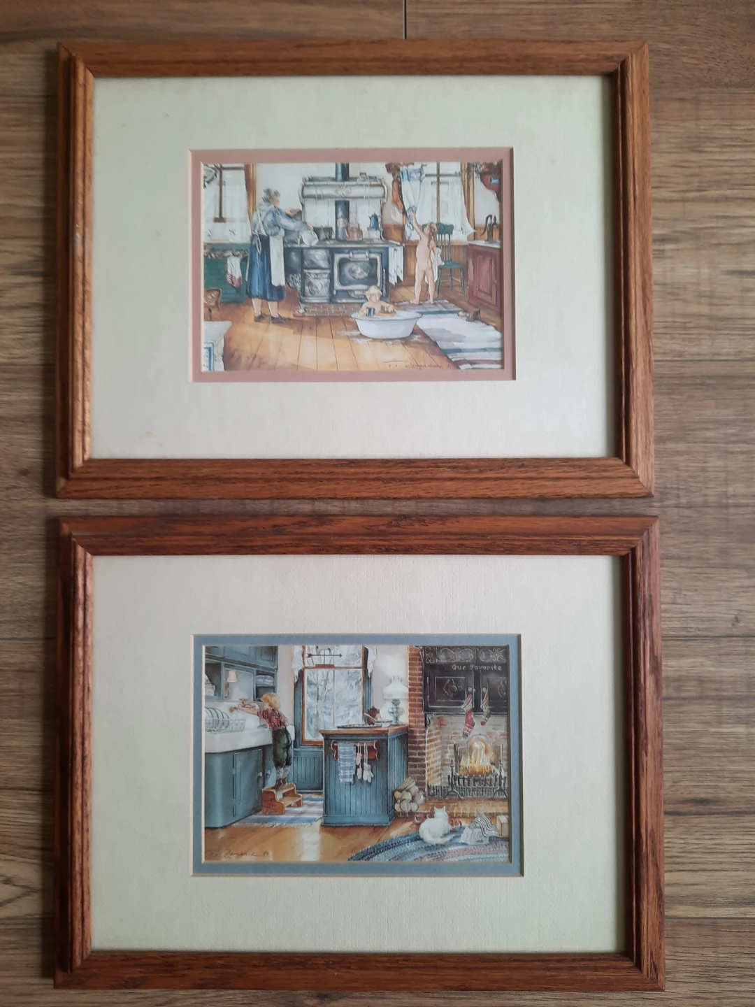 The framed prints of artwork by Canadian artist Trisha Romance,