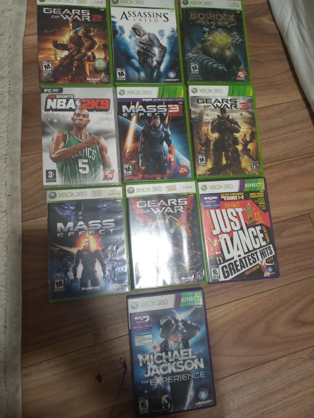 Xbox 360 Game Bundle: Gears of War, Mass Effect, NBA 2K9 & More