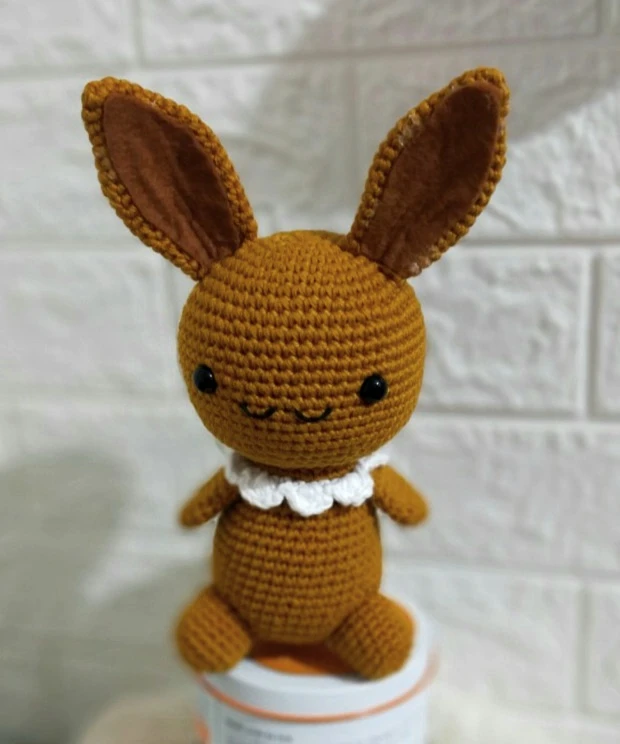 Handmade Crocheted Eevee Plush Toy